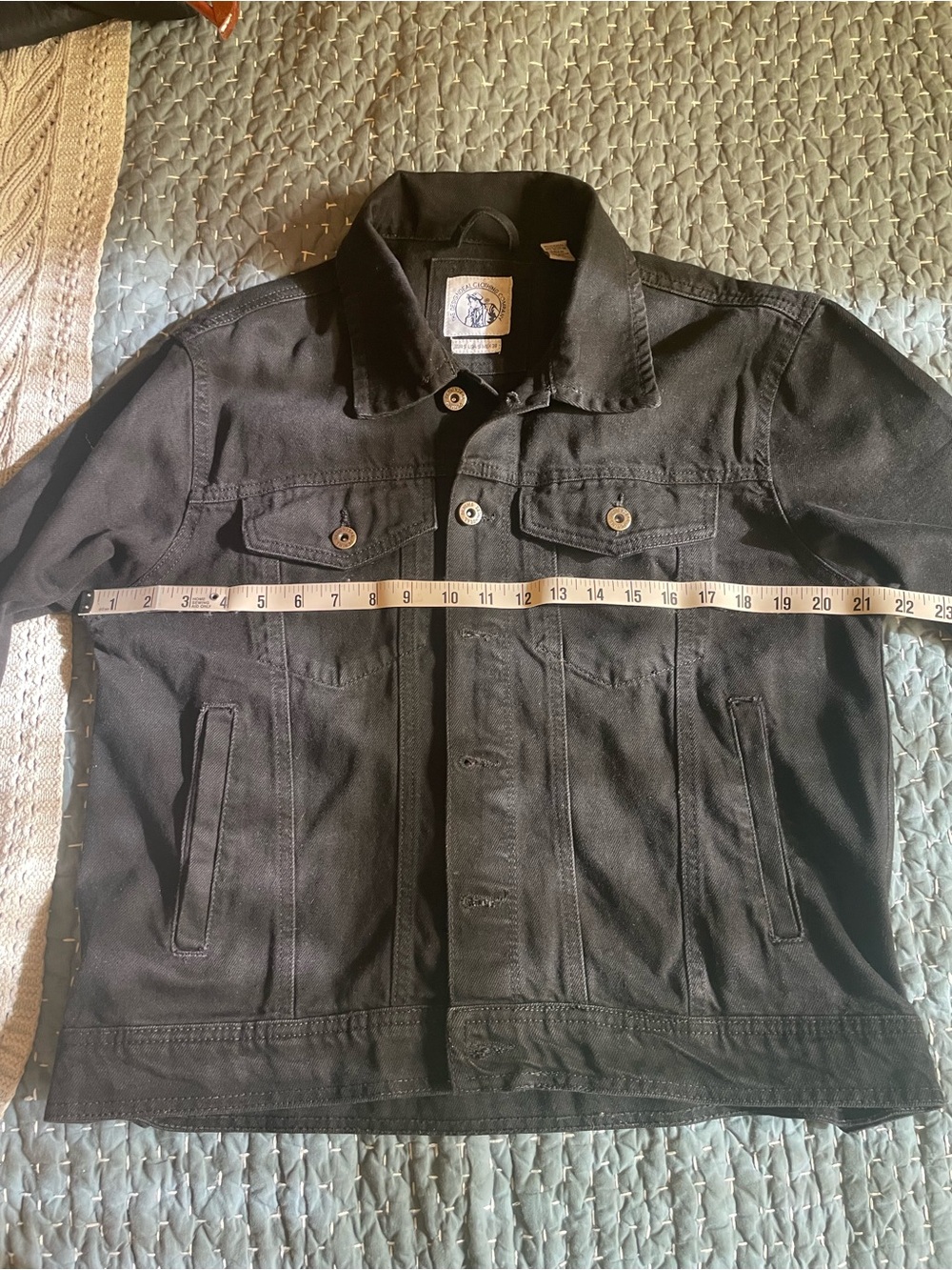 the clothing company Black Lightweight Denim Jacket